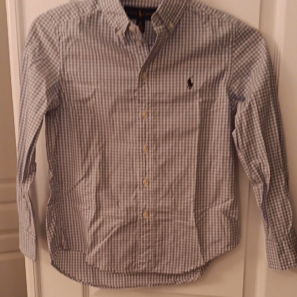 Ralph Lauren Double RL Blue Button Down Shirt Classic Fit